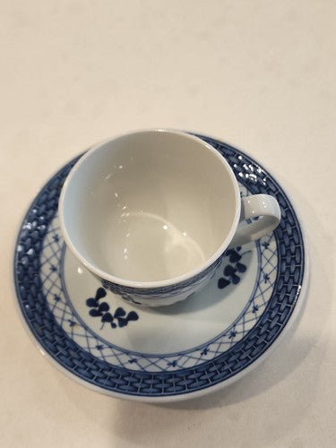 Royal Copenhagen Tranquebar Blue Espresso Cup & Saucer 2124