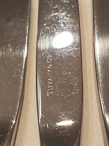 Tiffany Co Sterling Silver 9" Knife  Set of 10 Cordis Pattern