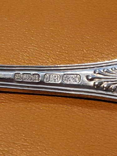 Antique  Sterling Silver 12" Kings Pattern Ladel Sheffield Joseph Rodgers