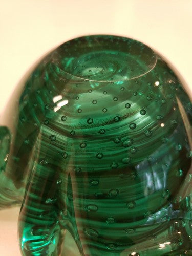 Murano Art Glass Multi-Color and Controlled Bubble Free Form Bowl, c.1950