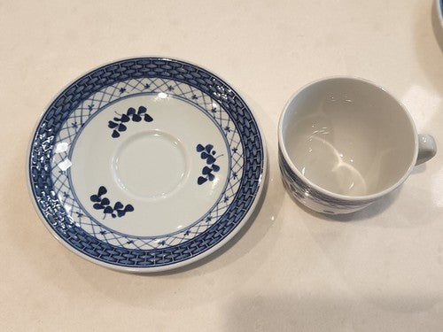 Royal Copenhagen Tranquebar Blue Espresso Cup & Saucer 2124