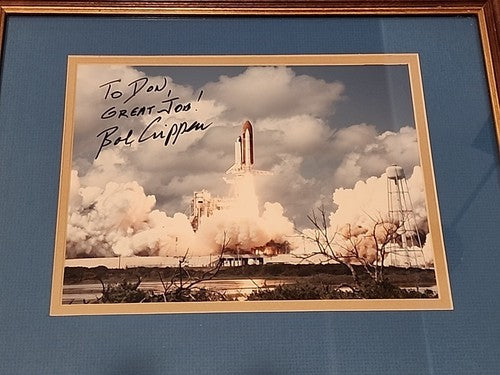 BOB CRIPPEN ASTRONAUT SIGNED AUTO STS FIRST SHUTTLE LAUNCH SPACE SHOTS 54 CARD