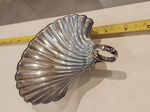 Fisher Silversmiths Sterling Silver Handled Shell Bowl with Feet #144