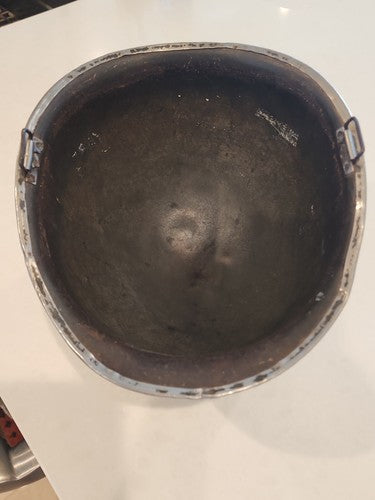 WWII US Army M1 Front Seam Swivel Bail Pot Helmet