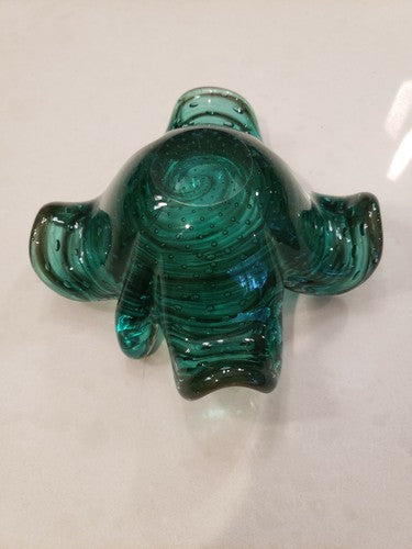 Murano Art Glass Multi-Color and Controlled Bubble Free Form Bowl, c.1950
