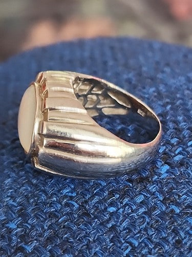 Sterling White Moonstone Ring Size 8