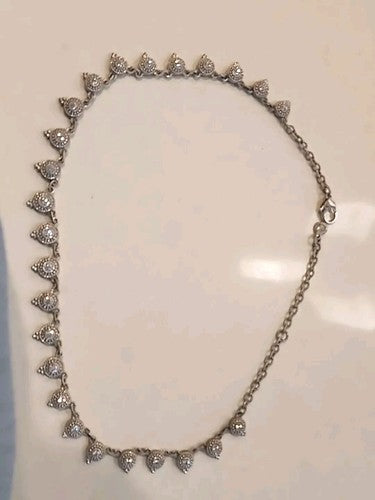 Judith Ripka Sterling Silver Diamonique Dew Drop 18" Necklace