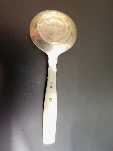 Embedded Commemorative Danish Silver Coin Spoon Christian x Konge 1870-1945