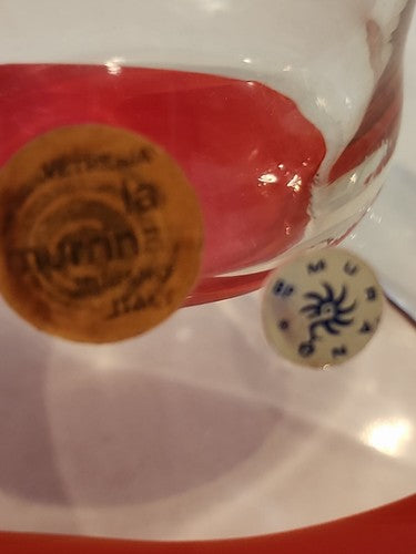 Signed La Murrina Murano Art Glass Sculpture 9" Gianmaria Potenza Bowl
