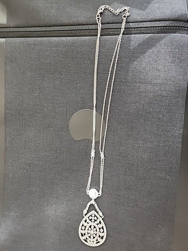 ESPO Joseph Esposito Sterling Silver Diamonique Lavalier Necklace