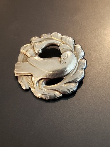 Georg Jensen Sterling Silver Dove Brooch #165.