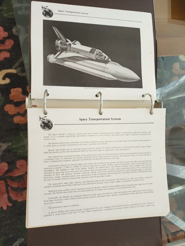 1982 NASA Press Information SPACE SHUTTLE TRANSPORTATION SYSTEM Rockwell Intl.