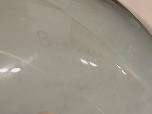 BARBINI Signed 13" Globe Orb Vase Murano MCM Art Glass Anthropomorphic Shape