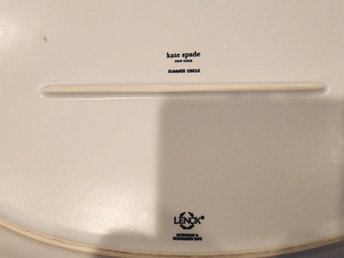 Lenox China Summer Circle Kate Spade 15" OVAL Platter