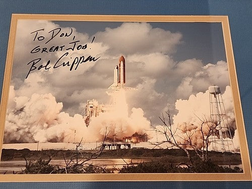 BOB CRIPPEN ASTRONAUT SIGNED AUTO STS FIRST SHUTTLE LAUNCH SPACE SHOTS 54 CARD