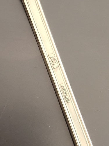 VINTAGE STERLING BACON FORK/ SERVER BY WEIDLICH in ANCESTRY PATTERN