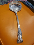 Antique  Sterling Silver 12" Kings Pattern Ladel Sheffield Joseph Rodgers
