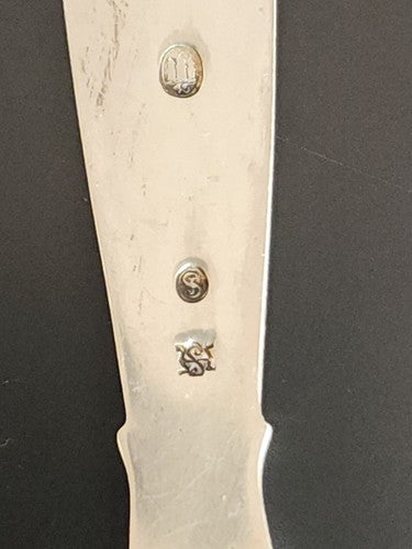 Embedded Commemorative Danish Silver Coin Spoon Christian x Konge 1870-1945