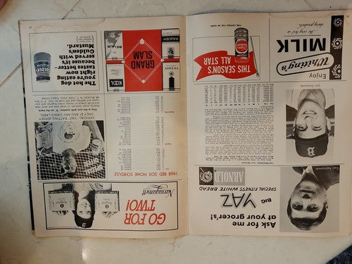 1968 Boston Red Sox vs Oakland A's Championship Series Program at Fenway Park