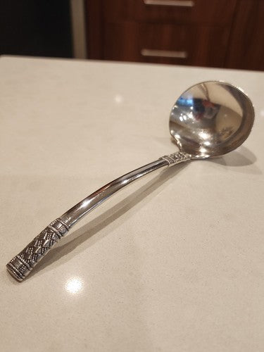 Wallace Sterling Aegean Weave Gravy Ladle 6 1/2" No Monogram
