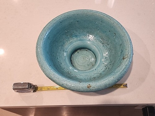 Blue Porcelain Italy Italian Pottery 10" Vase Planter Pot