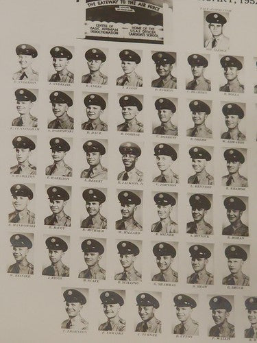 Vintage Lackland Air Force Base Frame Photo 1952 San Antonio Texas Squadron 3715