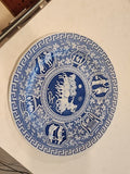 Transferware SPODE Blue Room Collection Traditions Series Greek 10” Blue Plate