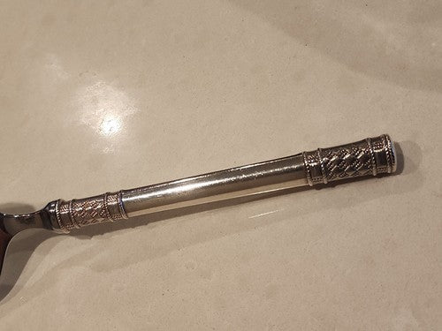 Aegean Weave Plain By Wallace Sterling Silver Pie Server  11 1/2"