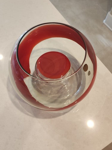 Signed La Murrina Murano Art Glass Sculpture 9" Gianmaria Potenza Bowl