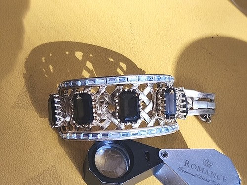 BR Banana Republic Highly Detailed Art Deco Fashion Jewelry Bracelet Cuff