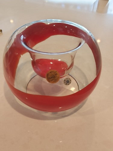 Signed La Murrina Murano Art Glass Sculpture 9" Gianmaria Potenza Bowl