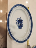 Royal Copenhagen Denmark #11/928 TRANQUEBAR BLUE 15" OVAL SERVING PLATTER