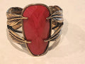 Beautiful Large Monique Leshman Feather Spring Cuff