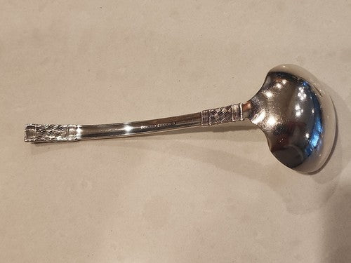Wallace Sterling Aegean Weave Gravy Ladle 6 1/2" No Monogram