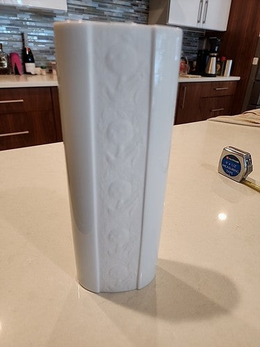 Studio Rosenthal Magic Flute Bjorn Wiinblad White Porcelain 8 1/2"  Vase Germany