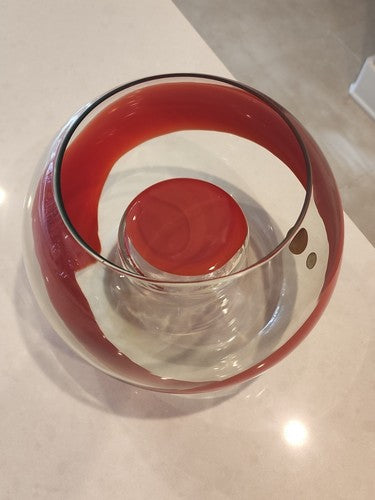 Signed La Murrina Murano Art Glass Sculpture 9" Gianmaria Potenza Bowl