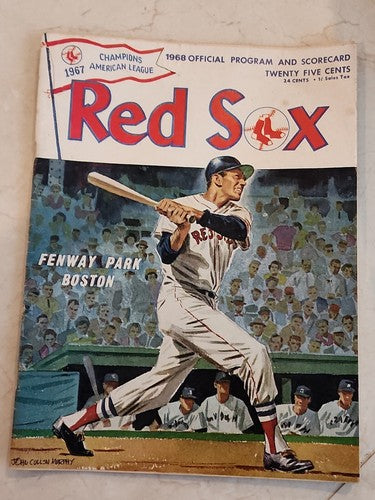 1968 Boston Red Sox vs Oakland A's Championship Series Program at Fenway Park