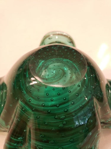 Murano Art Glass Multi-Color and Controlled Bubble Free Form Bowl, c.1950