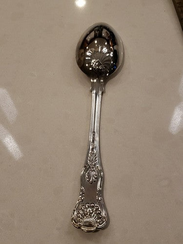 James Dixon Sons Sheffield Sterling Silver 9" Serving Spoon Kings Pattern