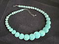 Jay King Graduated Round Turquoise Disc Beaded Necklace with Sterling Hardware