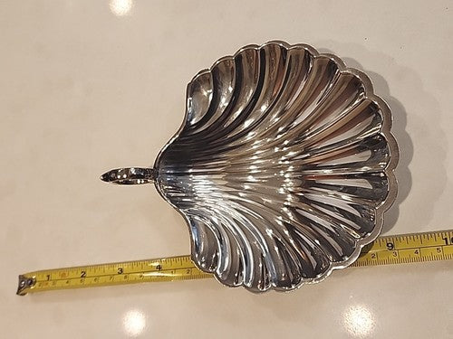 Fisher Silversmiths Sterling Silver Handled Shell Bowl with Feet #144
