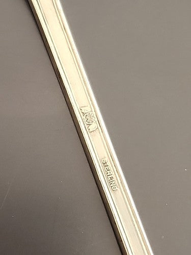 VINTAGE STERLING BACON FORK/ SERVER BY WEIDLICH in ANCESTRY PATTERN