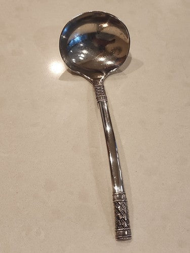 Wallace Sterling Aegean Weave Gravy Ladle 6 1/2" No Monogram