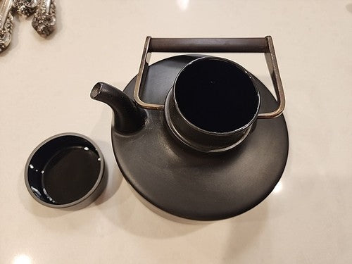 Teapot Black Matte Porcelain Tapio Wirkkala By Rosenthal Pot Vintage Mid century