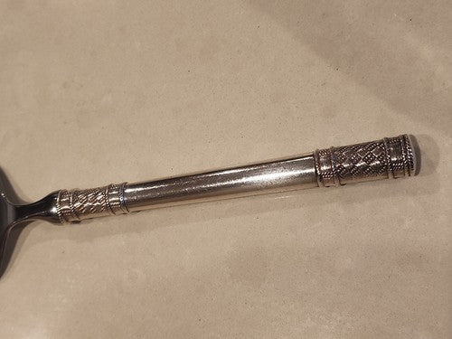 Aegean Weave Plain By Wallace Sterling Silver Pie Server  11 1/2"