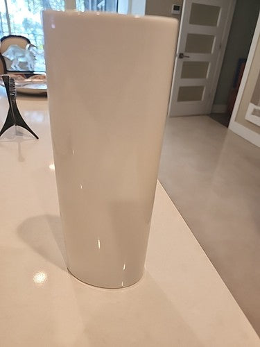 Studio Rosenthal Magic Flute Bjorn Wiinblad White Porcelain 8 1/2"  Vase Germany