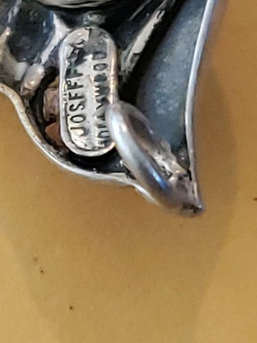 JOSEFF of Hollywood 1940’s Silver Tone Leaf Chocker Necklace Midcentury
