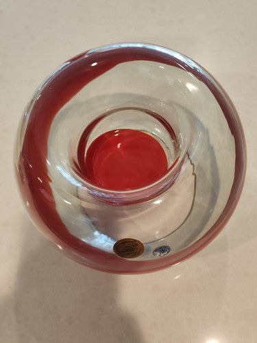 Signed La Murrina Murano Art Glass Sculpture 9" Gianmaria Potenza Bowl