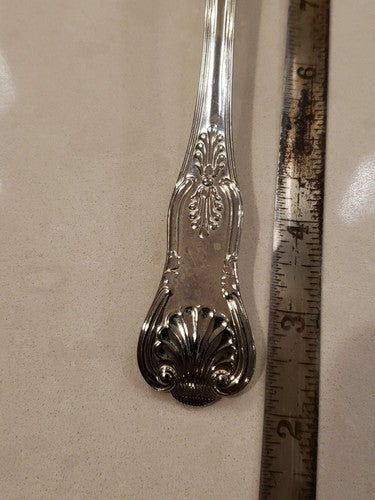 James Dixon Sons Sheffield Sterling Silver 9" Serving Spoon Kings Pattern