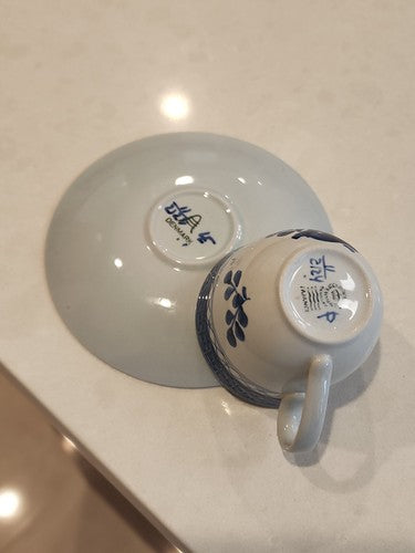 Royal Copenhagen Tranquebar Blue Espresso Cup & Saucer 2124